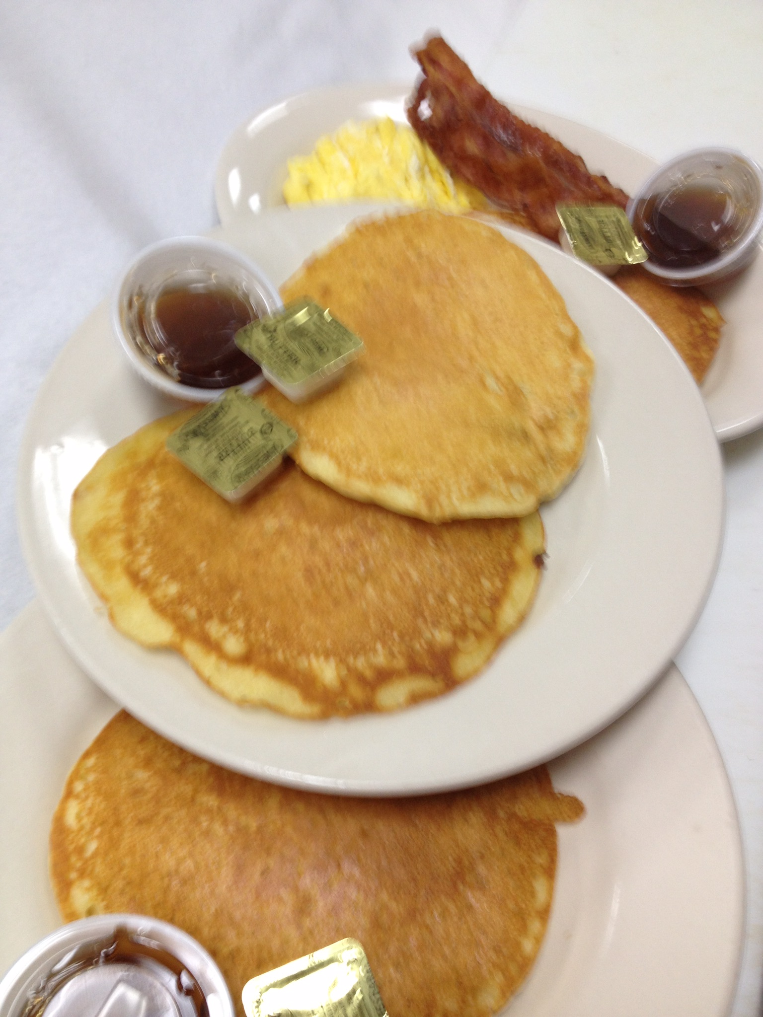 Order Tall Stack (3 Pancakes) food online from Westbury Deli store, Henrico on bringmethat.com
