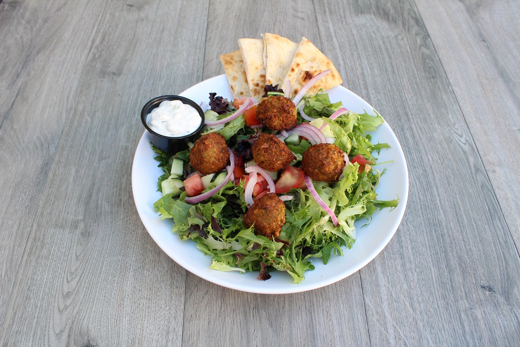 Order Falafel Salad food online from Daphnes Greek Cafe store, San Diego on bringmethat.com