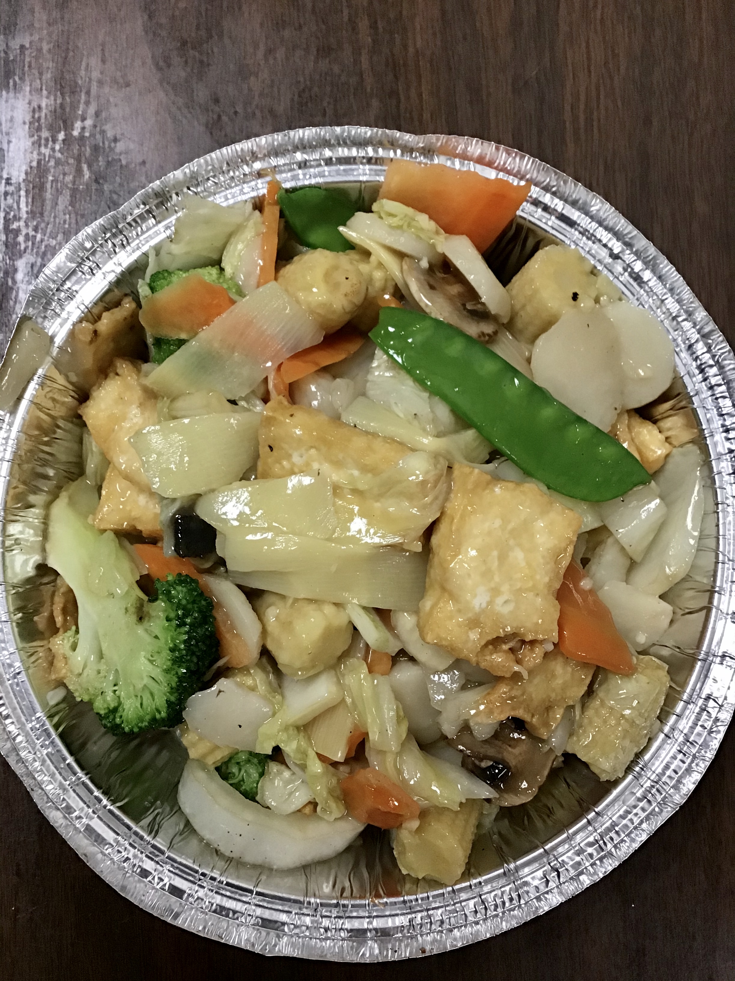 Order Quart Mixed Vegetables and Tofu food online from Peach Garden store, Bloomington on bringmethat.com