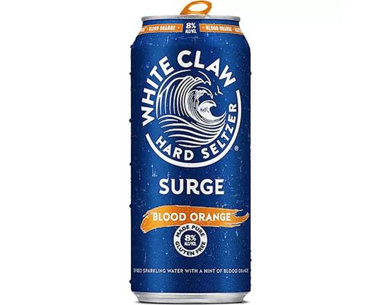 Order White Claw Surge Blood Orange 19.2oz food online from Extra Mile 3052 store, Vacaville on bringmethat.com