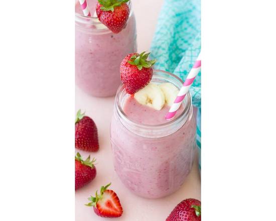 Order Strawberry Banana Smoothie food online from Mocha Town store, Newark on bringmethat.com