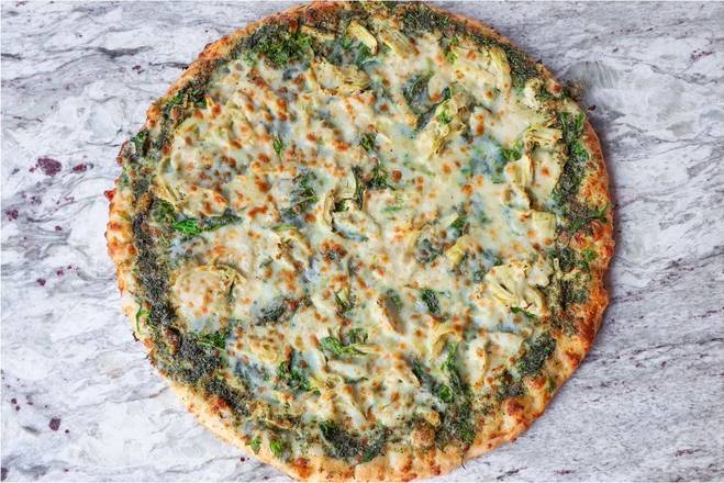 Order Spinach Alfredo Pizza food online from Center Court Pizza & Brew store, Clute on bringmethat.com