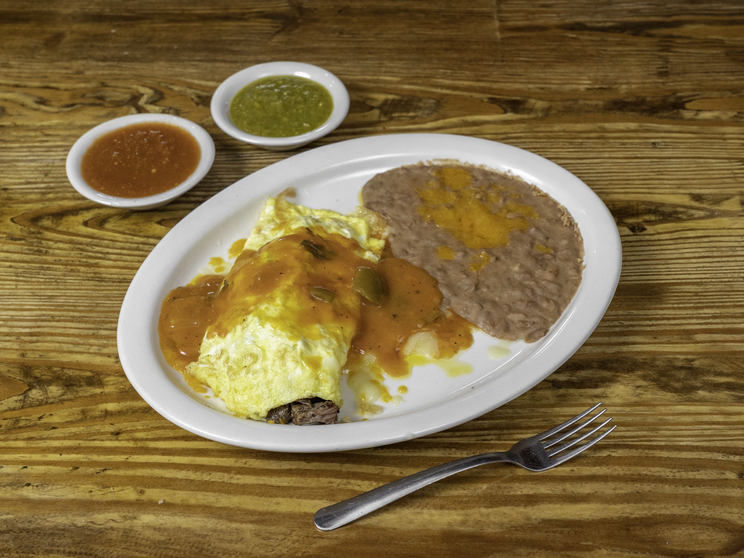 Order Tejano Omelete food online from Tecate Mexican Restaurant store, Houston on bringmethat.com