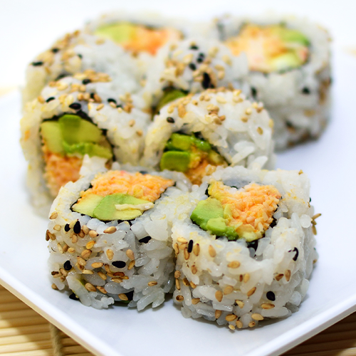Order Spicy Crab Roll food online from Hotto Sushi store, Orange on bringmethat.com