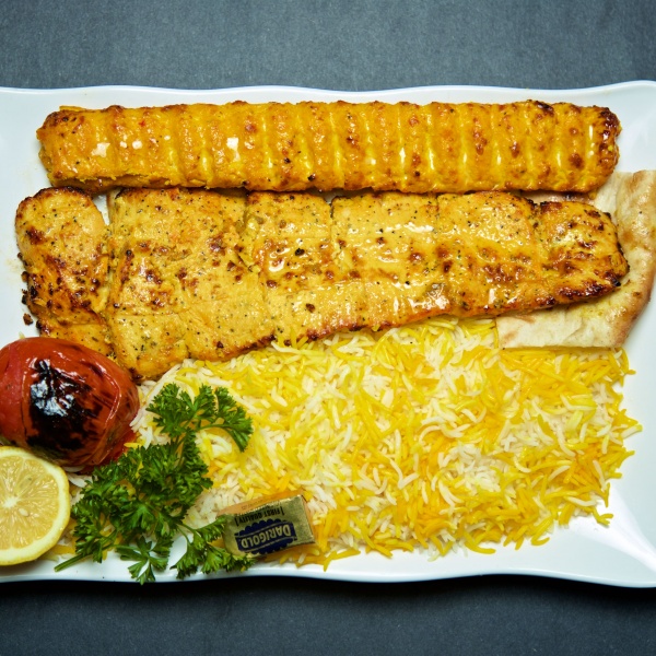 Order Chicken Soltani Plate food online from North Park Produce Bakery & Grill store, Poway on bringmethat.com