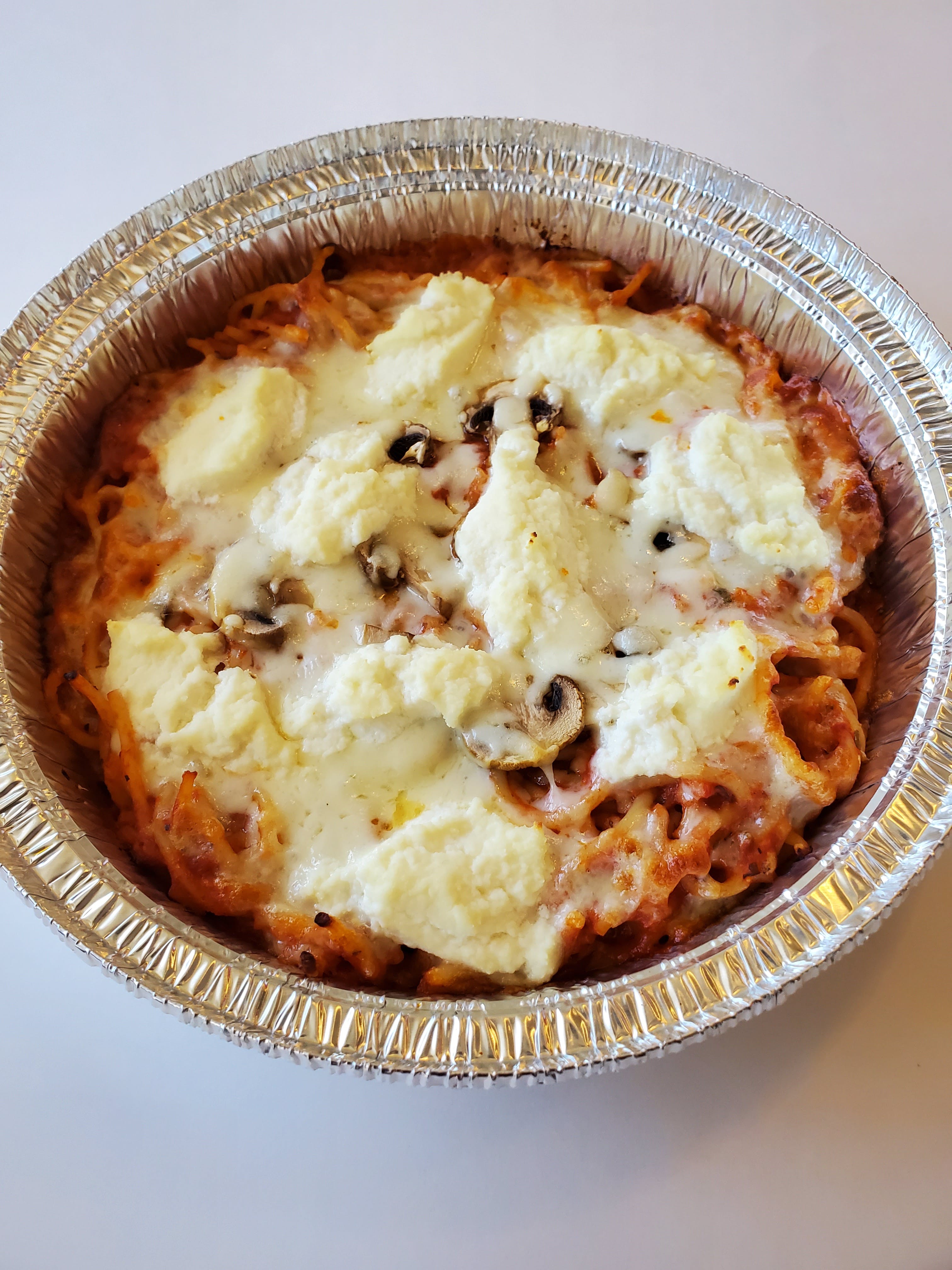 Order Baked Spaghetti - Pasta food online from Catalano's Pizza store, Long Beach on bringmethat.com