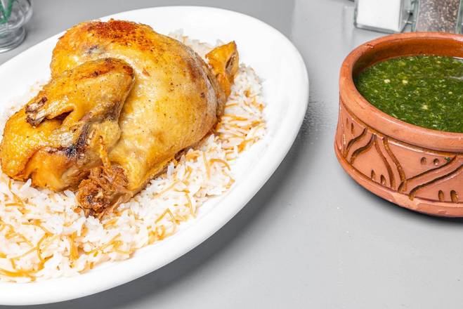 Order Mulukheya with Chicken food online from Taste of Egypt store, Arlington on bringmethat.com
