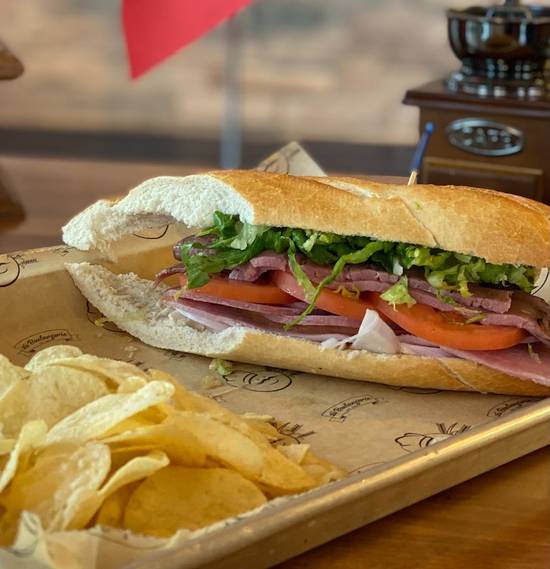 Order New Orleans Style Half Sandwich food online from La Boulangerie Boul'Mich store, Key Biscayne on bringmethat.com