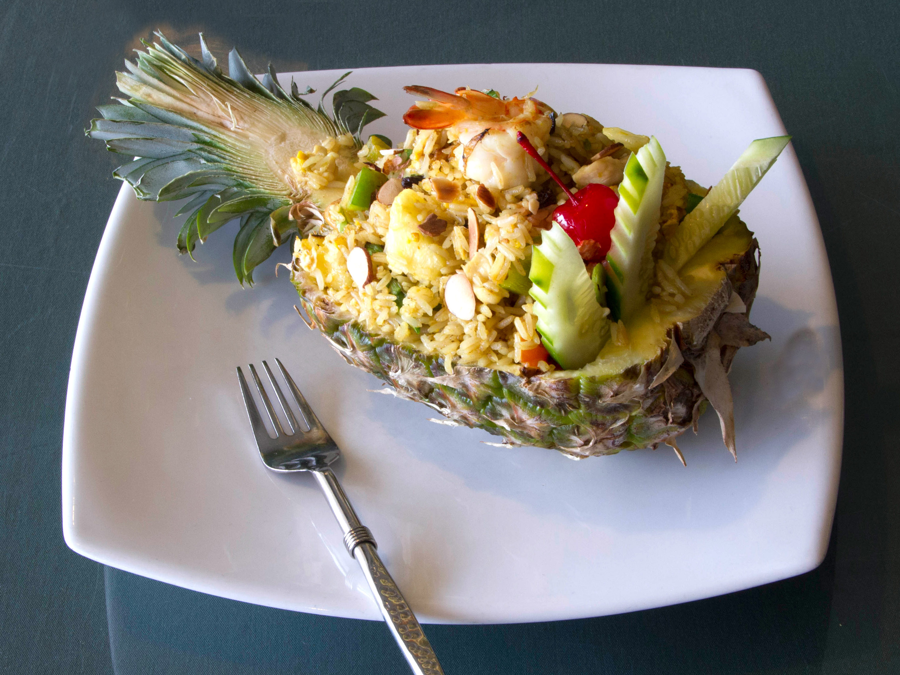 Order Pineapple Fried Rice (The Best Fried Rice in Town!) food online from Taste of Thailand store, Birmingham on bringmethat.com