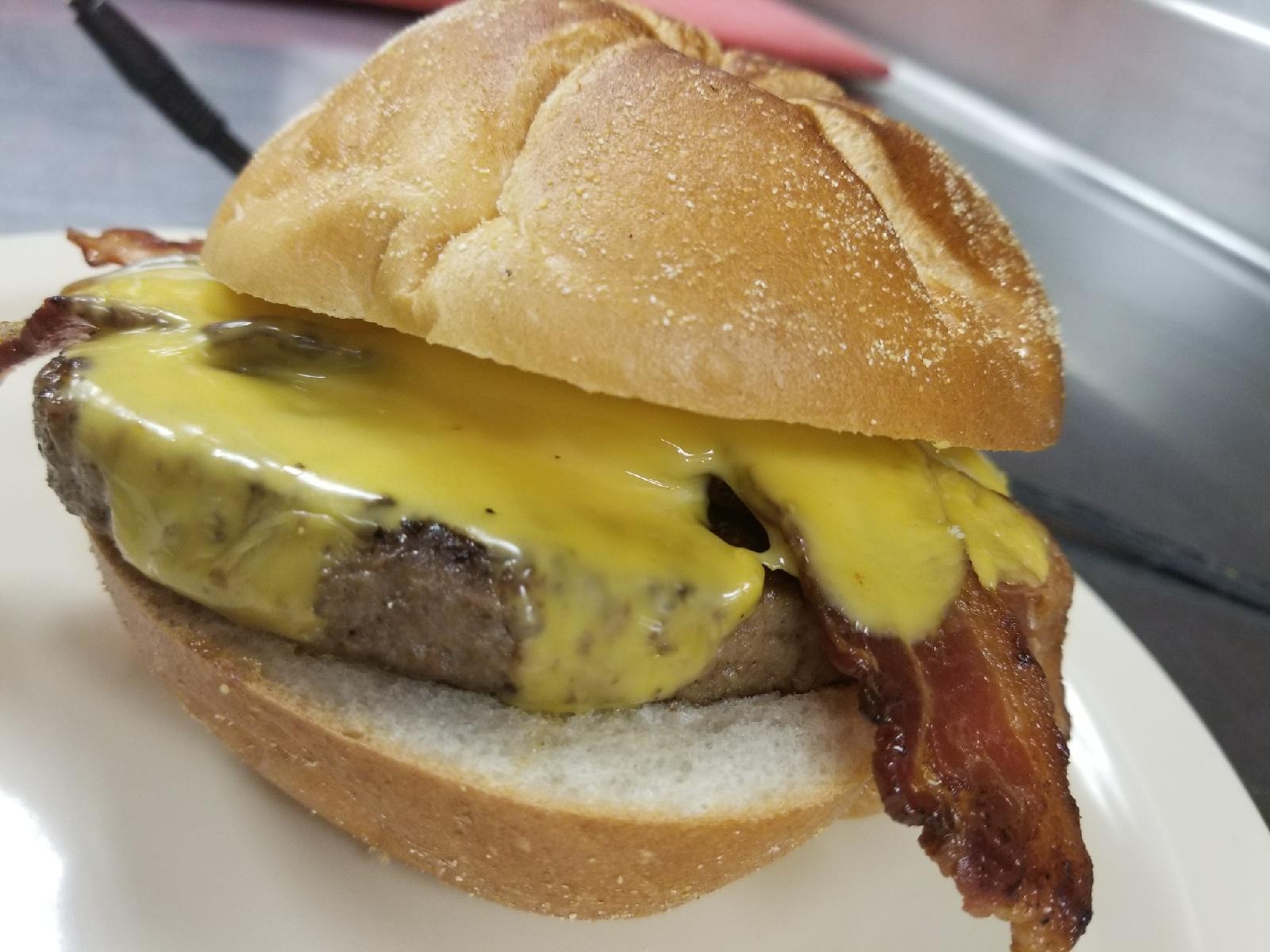 Order Bacon Burger food online from Catered Affair - Sandwich Station store, Hillsborough on bringmethat.com