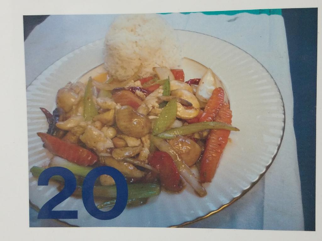 Order 20. Pad Cashew Nut food online from Thai Garden To Go store, Clackamas on bringmethat.com