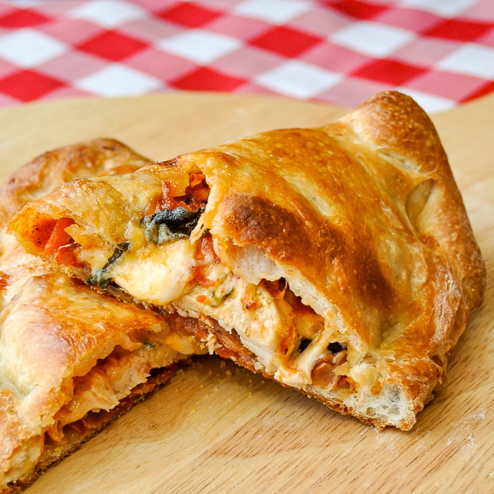 Order BBQ Chicken Calzone food online from Milano Pizza Callery store, Evans City on bringmethat.com