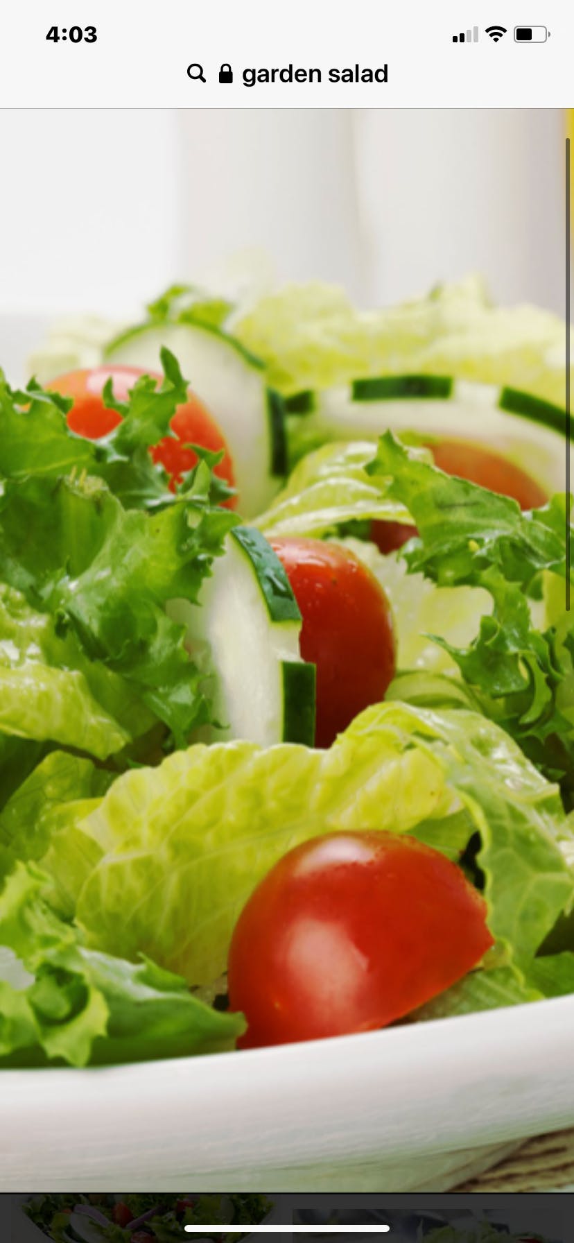 Order Garden Salad - Salad food online from Il Forno store, Branchburg on bringmethat.com