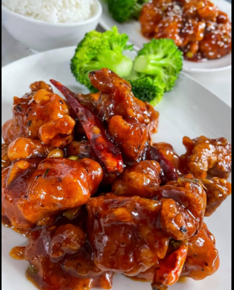 Order Chicken with Hot Spicy Sauce（Spicy） food online from Dim Sum Mania store, Media on bringmethat.com