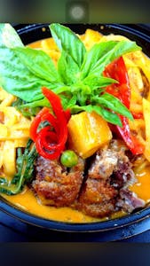 Order Crispy Duck Curry food online from Asian Thai Kitchen store, Miami on bringmethat.com