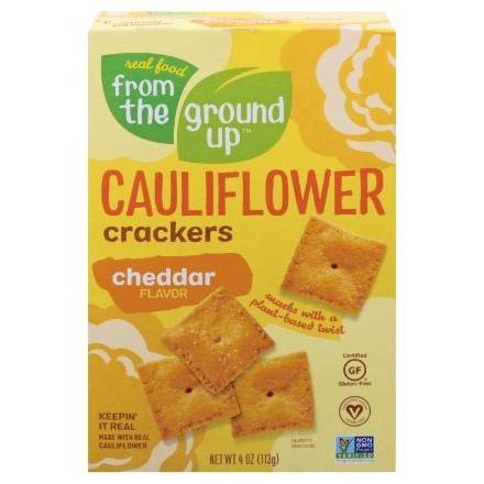 Order From the Ground Up Cauliflower Cheddar Crackers (4 oz) food online from Goodees Cravings store, Marietta on bringmethat.com