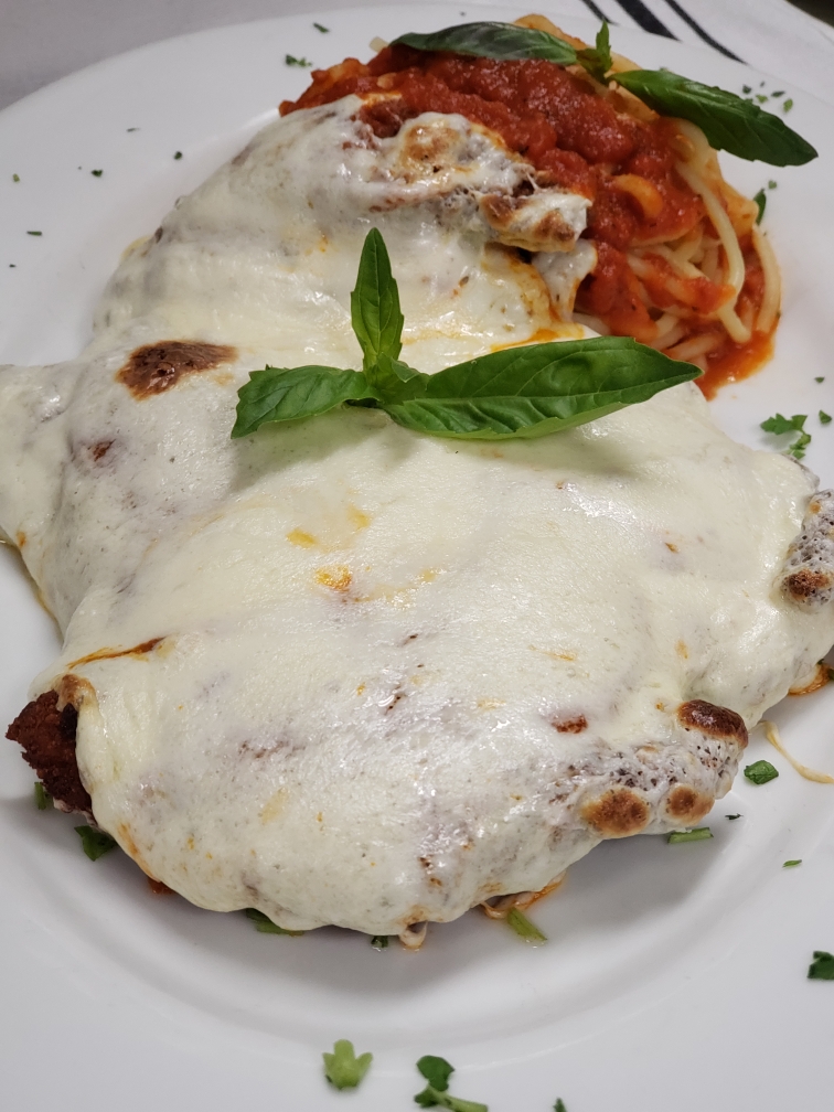 Order Chicken Parmigiana food online from Siena Cafe store, New York on bringmethat.com