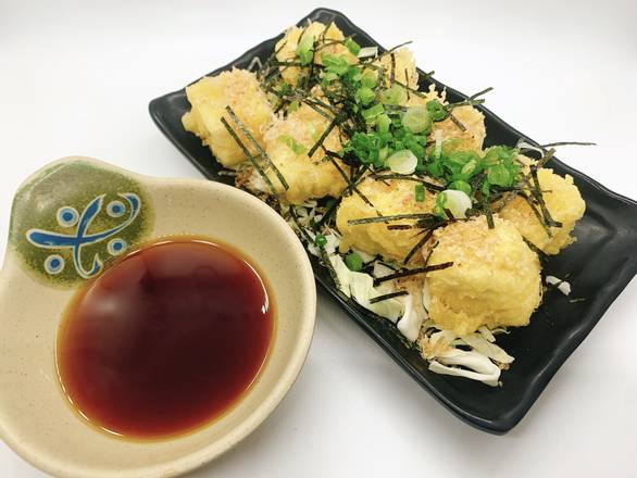 Order Agedashi-Tofu Tempura (6 pcs) food online from Narumi Sushi store, Lemon Grove on bringmethat.com