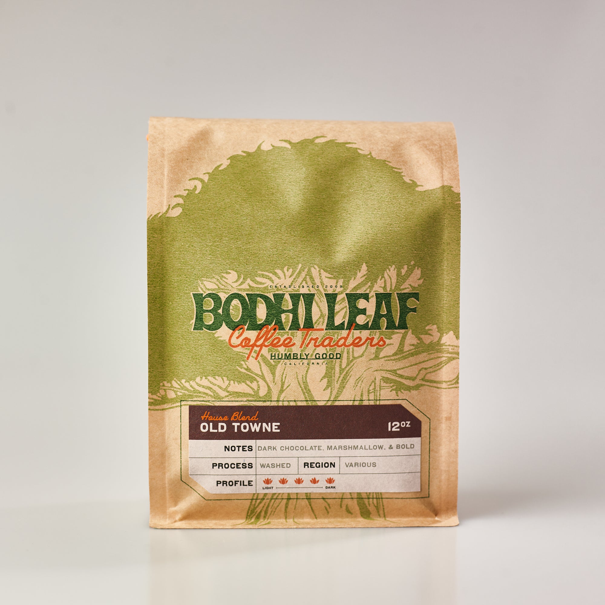 Order Old Towne - 12oz Bag  food online from Bodhi Leaf Coffee Traders store, La Habra on bringmethat.com