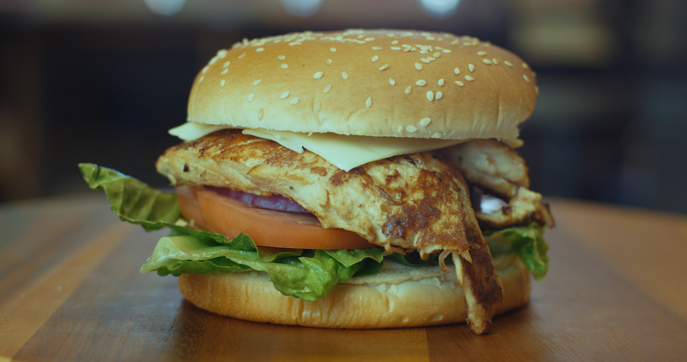 Order Grilled Chicken Burger food online from Madison's Pizza store, Albany on bringmethat.com