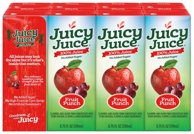 Order Juicy Juice Juice Blend Fruit Punch (6.75 oz x 8 ct) food online from Rite Aid store, Canton on bringmethat.com
