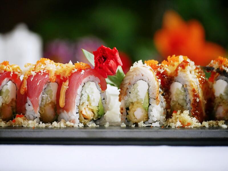 Order Beauty & the Beast Roll food online from Four Leaves Asian Restaurant store, Huntsville on bringmethat.com