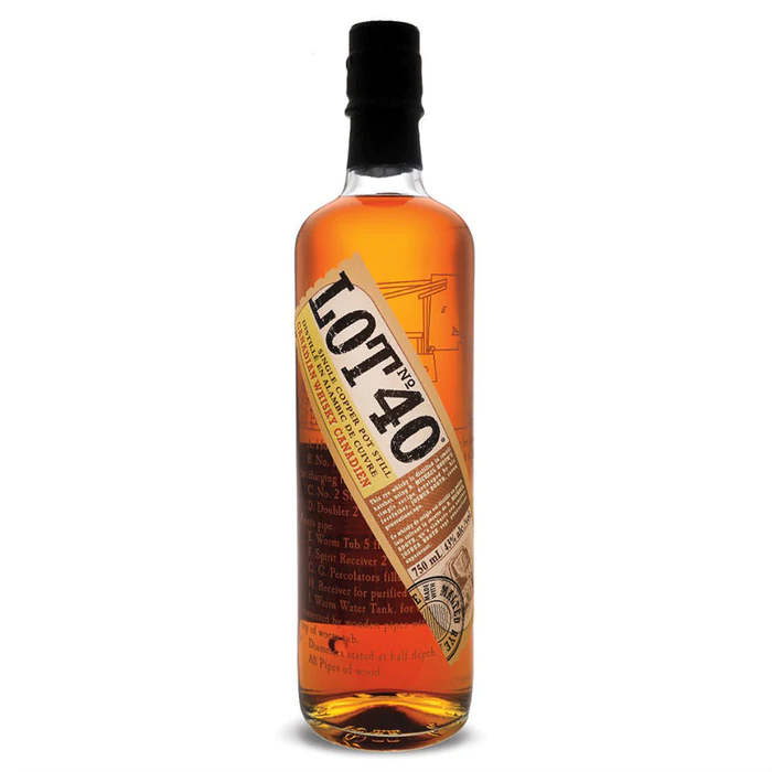 Order Lot No. 40 Canadian Rye Whisky 750 ml. food online from Mirage Wine & Liquor store, Palm Springs on bringmethat.com