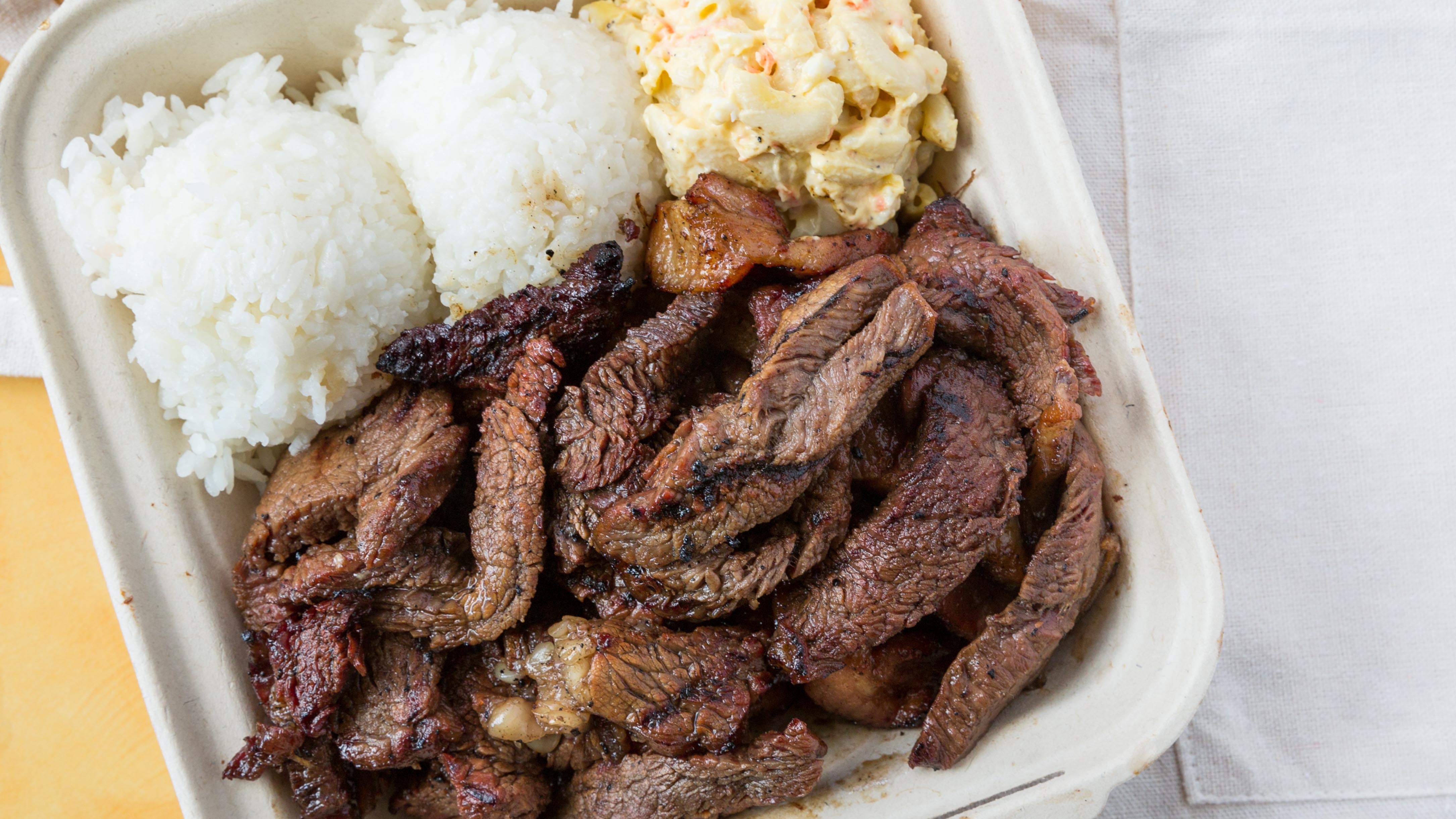 Order 3. Beef Plate food online from Sunny Island Bbq store, San Jose on bringmethat.com