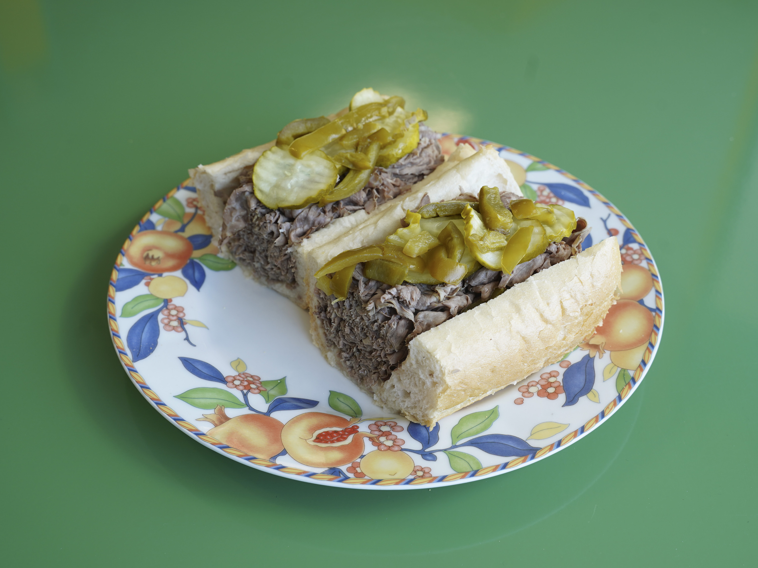 Order Italian Beef Sandwich food online from Super Submarine store, Hammond on bringmethat.com