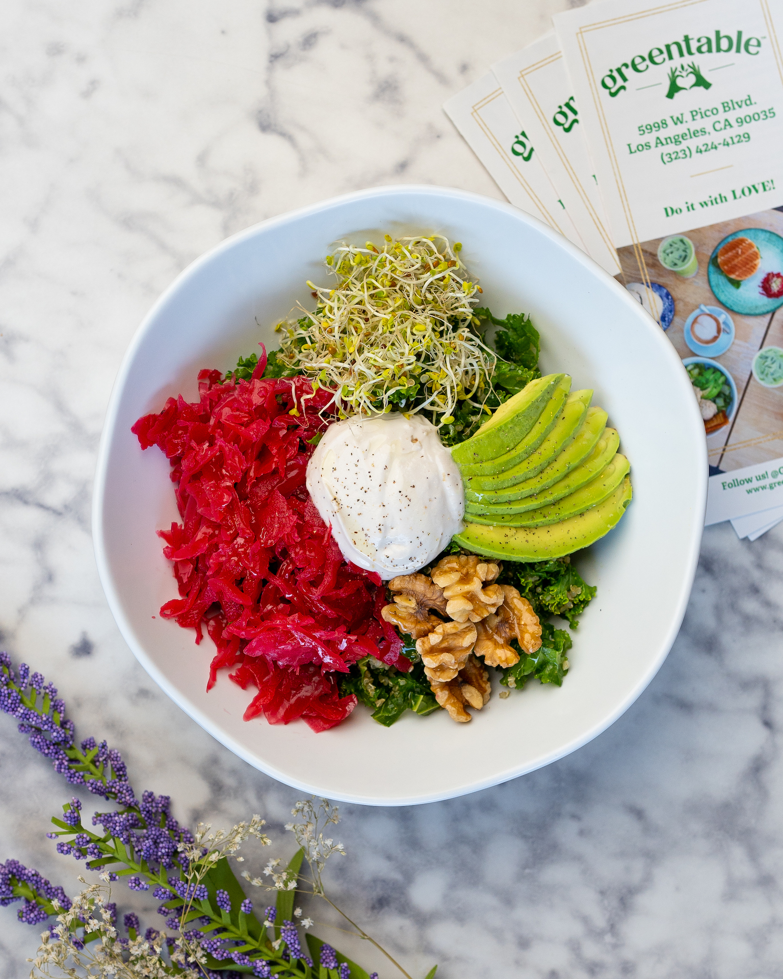 Order Kale Quinoa food online from Green Table Cafe store, Los Angeles on bringmethat.com