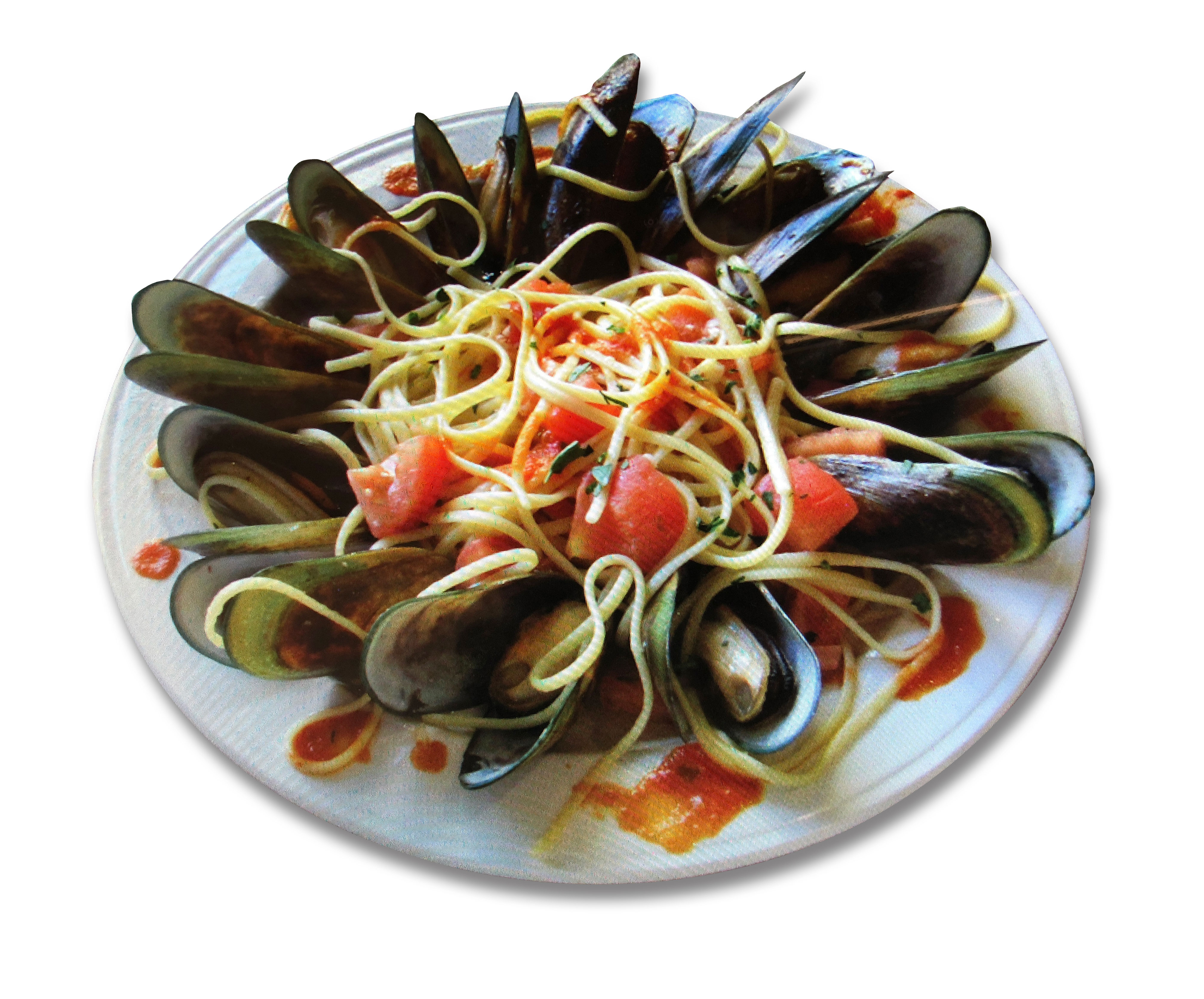 Order Linguine with Fresh Mussels Pasta Dinner  food online from Pasta Mia West store, Las Vegas on bringmethat.com
