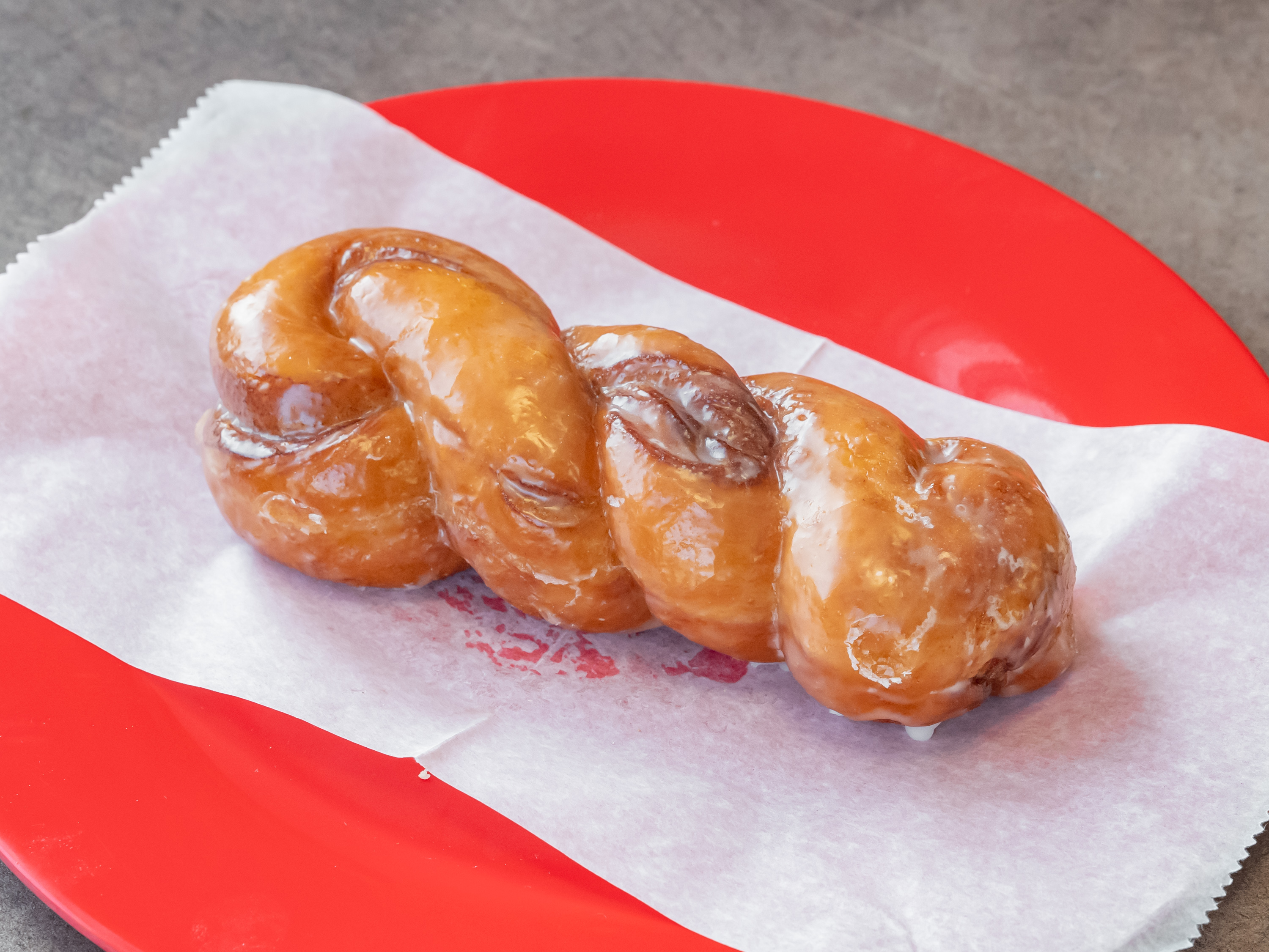 Order 2. Glaze Twist Donut food online from Donut Chef store, Roseville on bringmethat.com