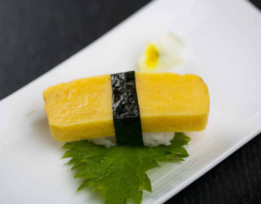 Order G13. Egg Sushi food online from Icho Izakaya Fusion Cuisine store, Temple City on bringmethat.com