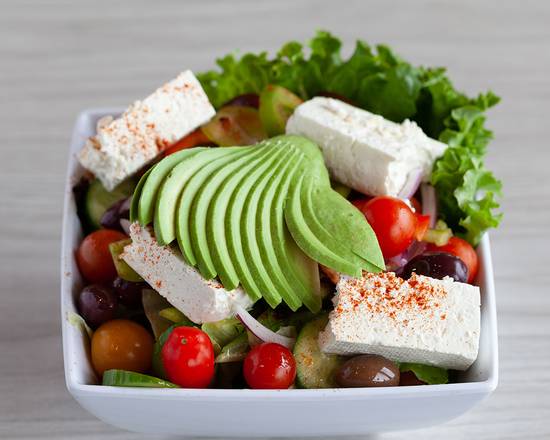 Order Greek Salad food online from My Greek Kitchen store, Costa Mesa on bringmethat.com
