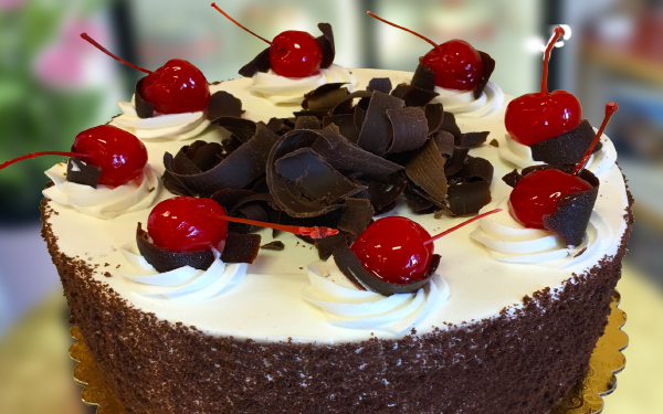 Order Black Forest Cake food online from La Creme Bakery store, Los Angeles on bringmethat.com