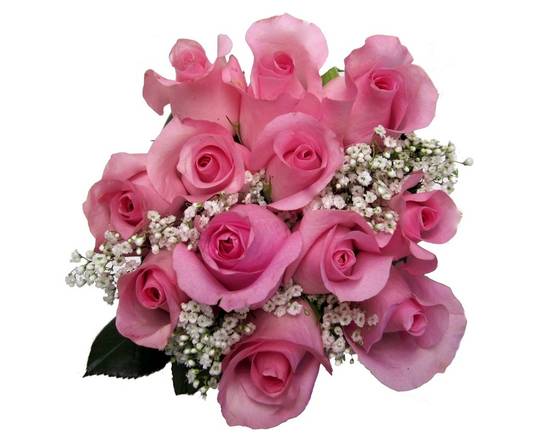 Order Dozen Rose Bouquet, Pink food online from Save Mart Supermarket store, Atwater on bringmethat.com