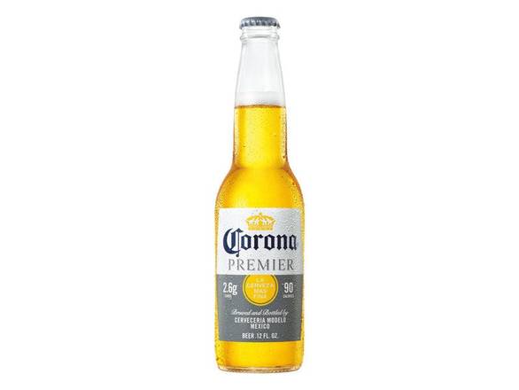 Order Corona Premier Mexican Lager Light Beer - 12x 12oz Bottles food online from Booze & Brews Liquor store, Burbank on bringmethat.com