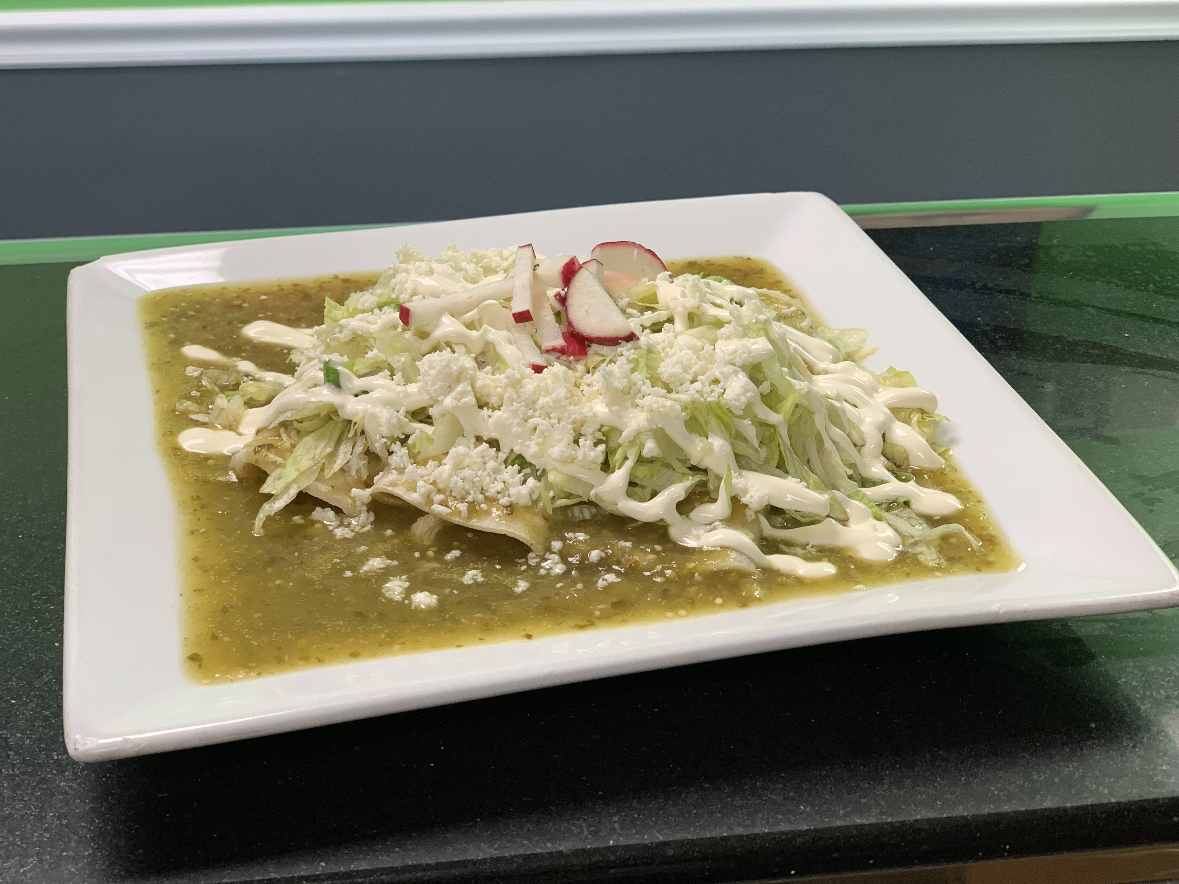 Order Chicken Enchiladas food online from benji's taqueria mexican grill 2 store, Caldwell on bringmethat.com