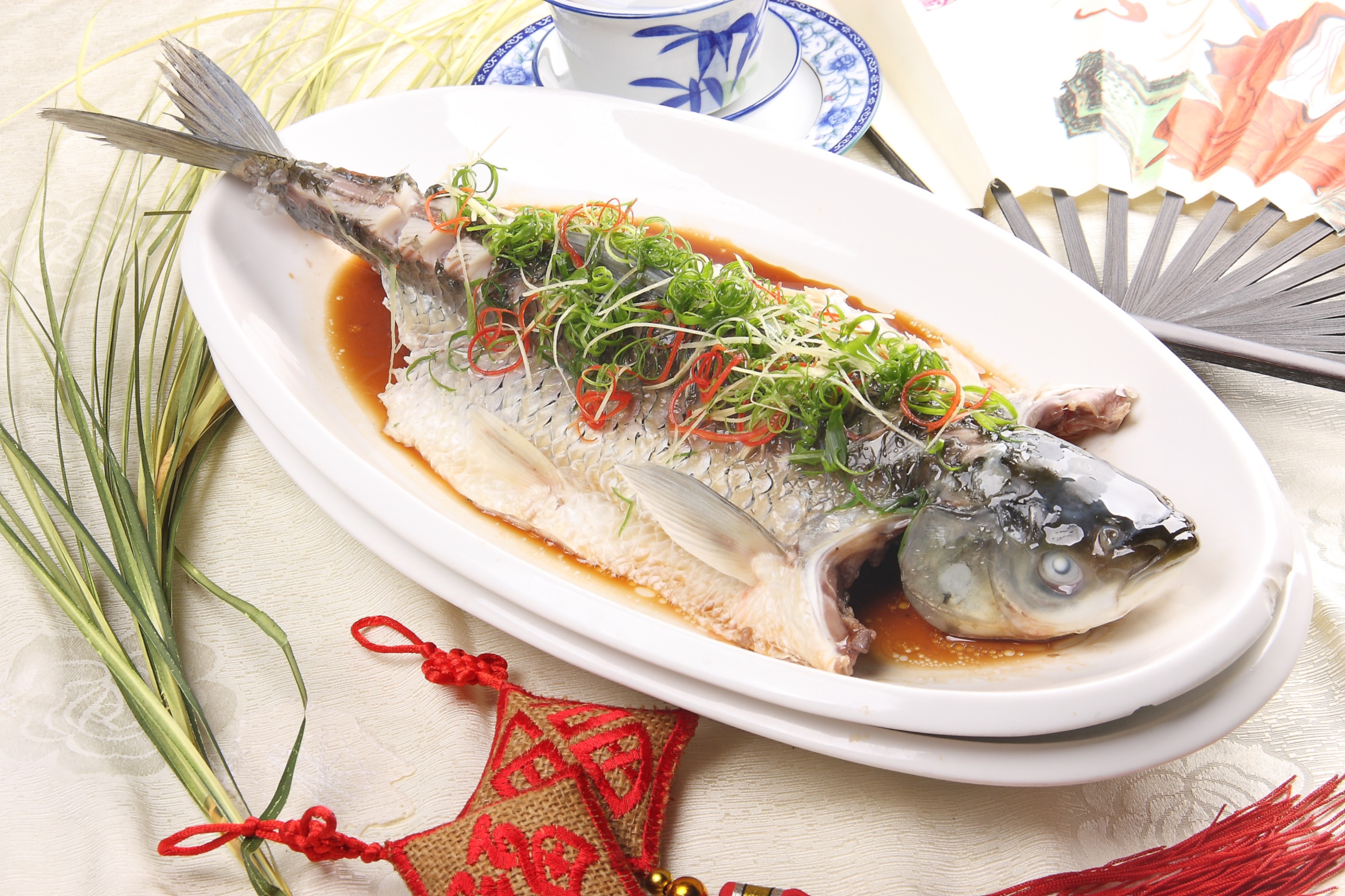 Order 180. Steamed Whole Fish 清蒸全鱼 food online from Orient Express store, Baltimore on bringmethat.com
