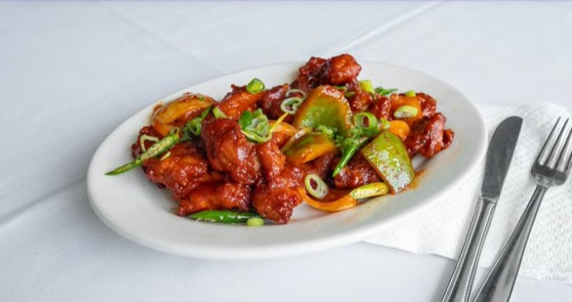 Order Chilli Chicken Appetizer food online from Minerva Indian Cuisine store, Gaithersburg on bringmethat.com
