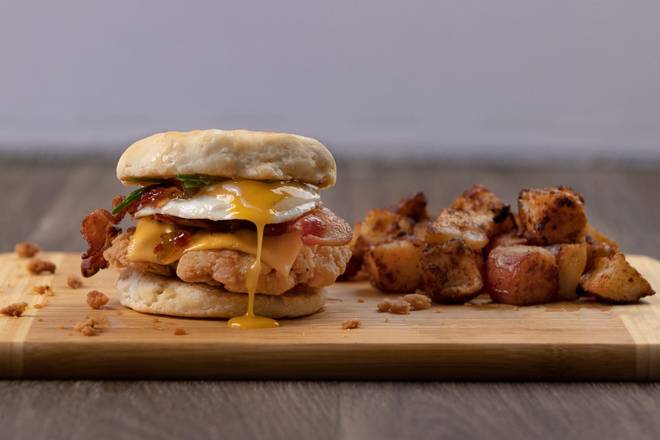 Order Chicken Club Biscuit food online from Biscuits, Bowls, &Amp; Burgers store, Clemson on bringmethat.com