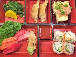 Order Bento Sashimi Lunch food online from Mochi Sushi store, Sugar Land on bringmethat.com