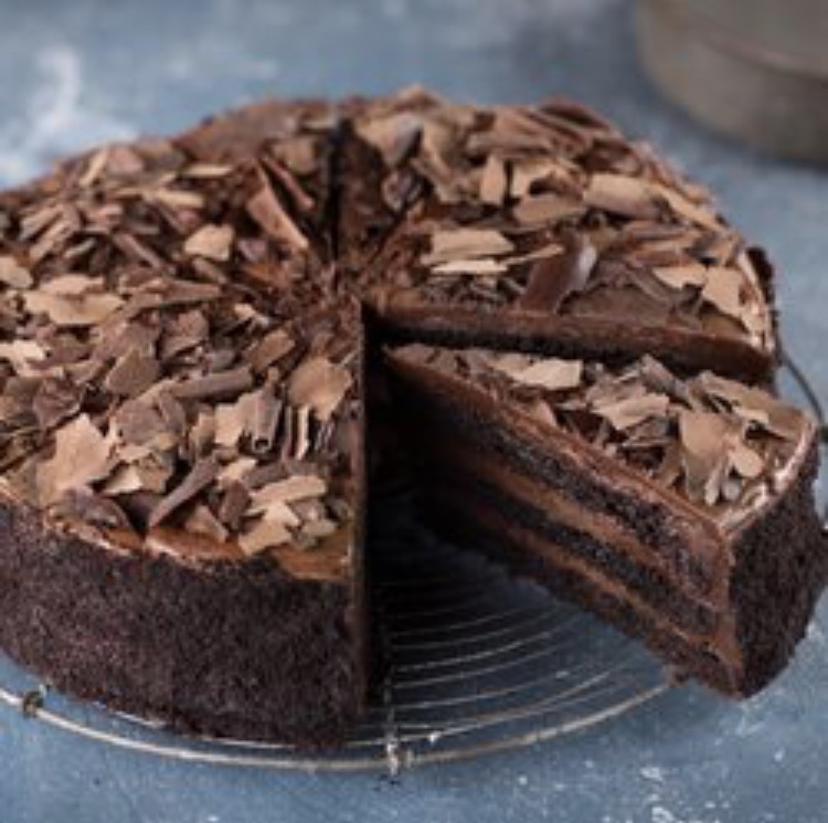 Order Slice of Traditional Chocolate Fudge Cake food online from AkCafe store, Clifton on bringmethat.com