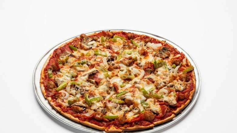 Order House Special Pizza-Large food online from Carbone's Pizzeria store, Woodbury on bringmethat.com