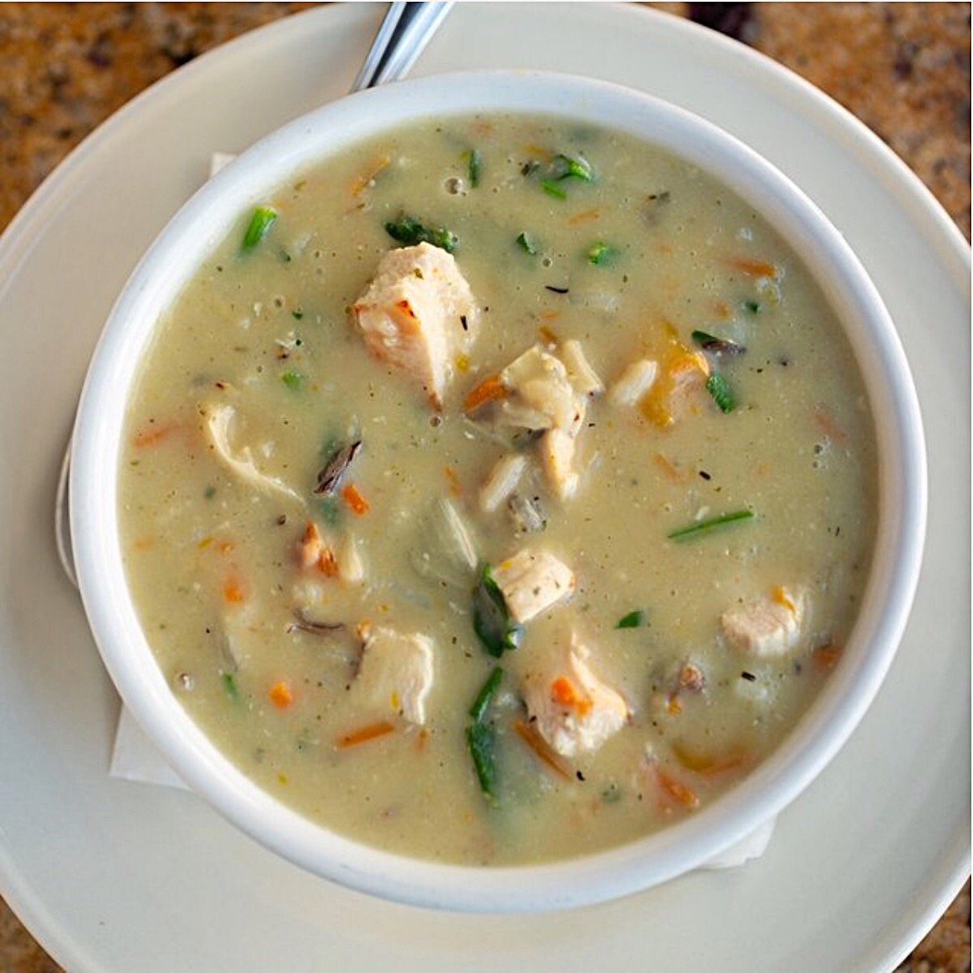 Order Chicken & Wild Rice Chowder Soup food online from Marmalade Cafe store, Sherman Oaks on bringmethat.com