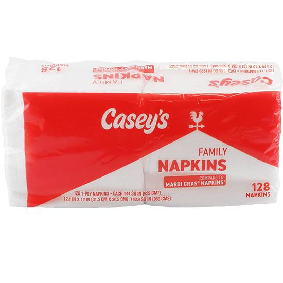Order Casey's Family Napkins 128ct food online from Caseys Carry Out Pizza store, Terre Haute on bringmethat.com