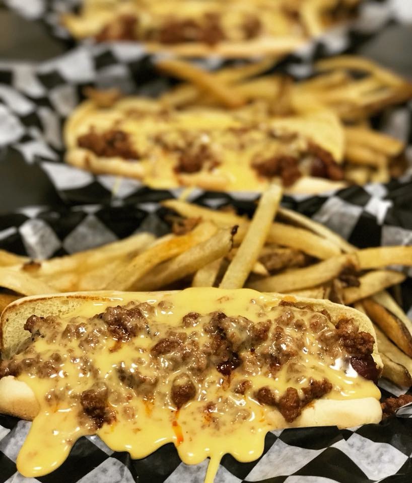Order Texas-Sized Chili Cheese Dog food online from Ranch House Burgers II store, Mission on bringmethat.com