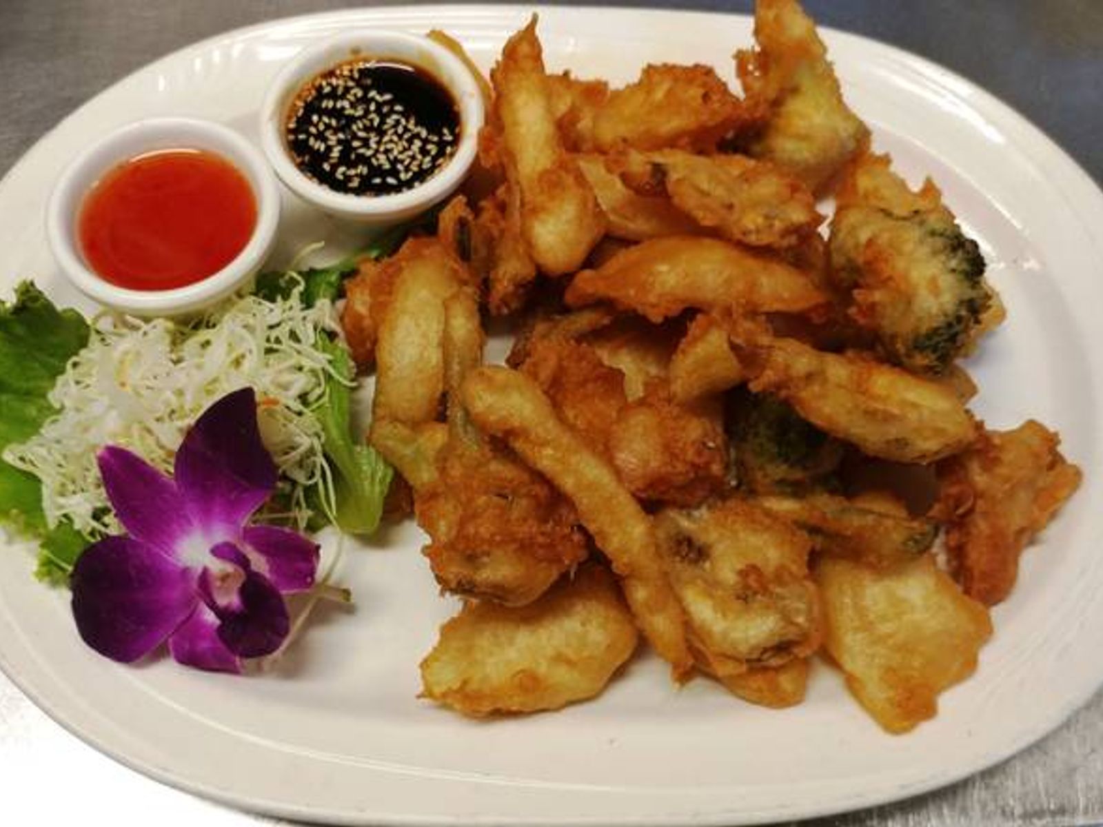 Order Vegetable Tempura food online from Thai Orchid store, Vancouver on bringmethat.com