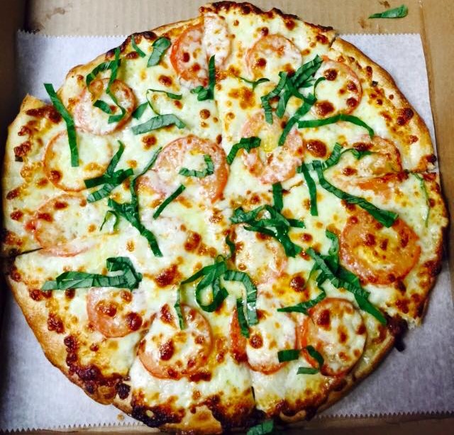 Order Margherita Pizza food online from Shotz Bar & Grille store, Austintown on bringmethat.com
