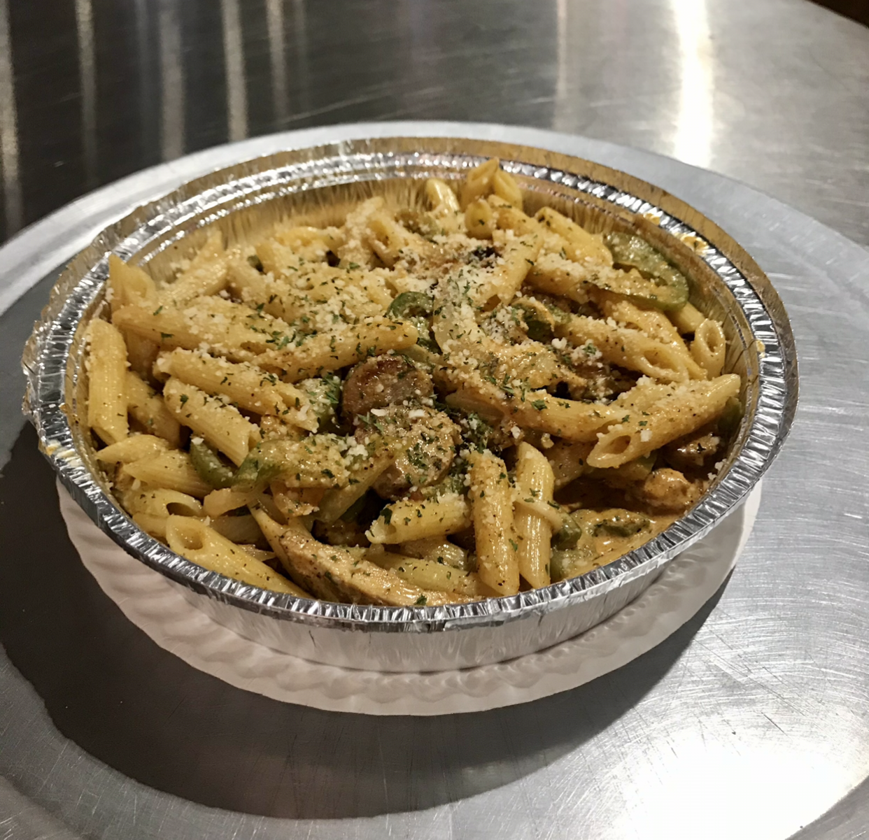 Order Katie Cajun Pasta food online from Johnny's Pizza store, Cary on bringmethat.com
